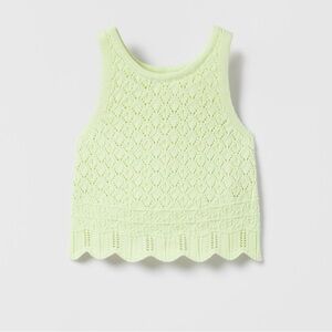 Zara Open Weave Knit Top size 2-3years